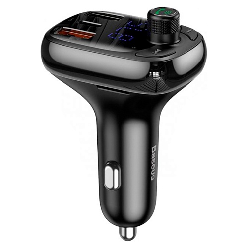 FM-трансмиттер Baseus T Typed S-13 Bluetooth MP3 Charger Black (CCTM-B01)