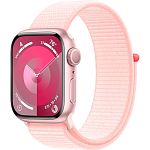 Смарт-годинник Apple Watch Series 9 GPS 41mm Pink Aluminum Case with Light Pink Sport Loop (MR953)