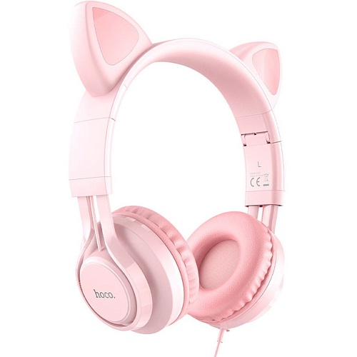 Навушники Hoco W36 Cat Ear Stereo Headphones Pink (770394) - придбати в Дніпрі, Україні: ціна, характеристики | інтернет-магазин TOUCH