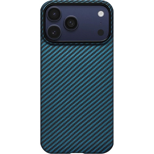 Чехол Pitaka Ultra-Slim Case для Apple iPhone 17 Pro Max Twill Black/Blue (KI1706BPM)