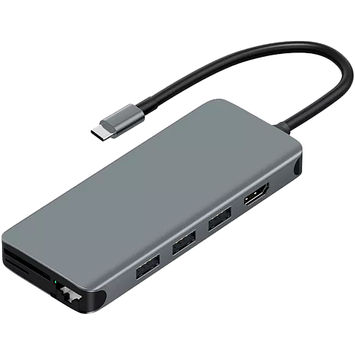 USB-хаб WiWU Alpha 12in1 Type-C - придбати в Дніпрі, Україні: ціна, характеристики | інтернет-магазин TOUCH