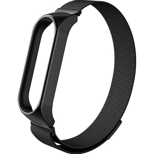 Ремінець для фітнес-браслету Xiaomi Mi Band 7 Metal Milanese Magnetic Band Black - придбати в Дніпрі, Україні: ціна, характеристики | інтернет-магазин TOUCH