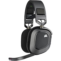 Игровые наушники Corsair HS80 RGB Wireless Carbon (CA-9011235) Игровые наушники Corsair HS80 RGB Wireless Carbon (CA-9011235)