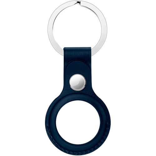 Чехол для поисковой метки Apple AirTag Leather Key Ring Stormblue HC