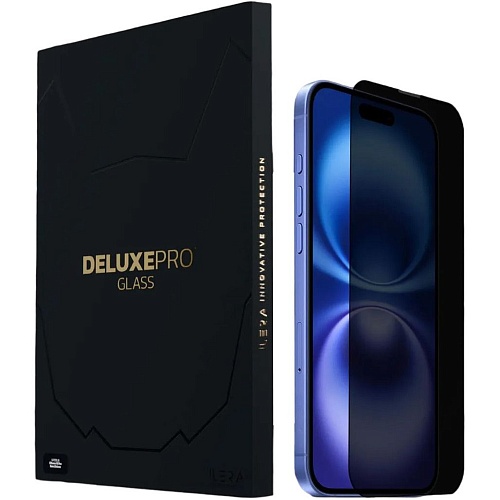 Защитное стекло iLera DeLuxe Incognito FullCover Glass для Apple iPhone 16 (iLInDL16)