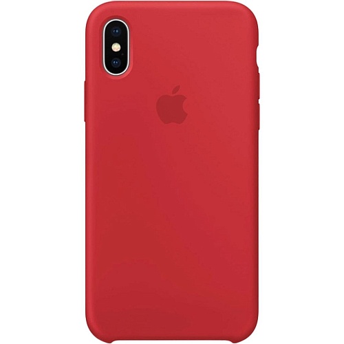 Чехол Silicone Case для Apple iPhone X/Xs Red AAA