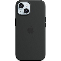 Чехол Silicone Case with MagSafe для Apple iPhone 15 Storm Black ААА Чехол Silicone Case with MagSafe для Apple iPhone 15 Storm Black ААА
