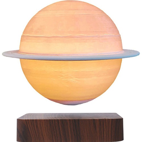 Нічний світильник HCNT Levitating Lamp Saturn Dark Wood Grain (SIM10-GW5-S) - придбати в Дніпрі, Україні: ціна, характеристики | інтернет-магазин TOUCH