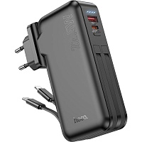Внешний аккумулятор Hoco J126 Travel 10000mAh 22.5W Black (615723)