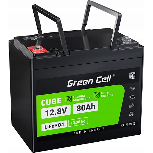 Акумулятор Green Cell LiFePO4 12V (12.8V/80Ah/1024Wh) (CAV12) - придбати в Дніпрі, Україні: ціна, характеристики | інтернет-магазин TOUCH