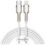 Кабель Baseus Cafule Metal USB-C to Lightning PD 20W 2m White (CATLJK-B02)
