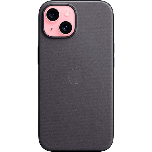 Чехол Apple FineWoven Case для iPhone 15 with MagSafe Black (MT393ZM/A)