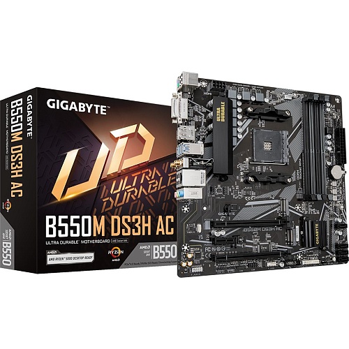 Материнская плата Gigabyte B550M DS3H AC