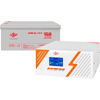 Источник бесперебойного питания (ИБП) LogicPower LPM-PSW-1500VA 12V + АКБ LPM-GL 12V - 200 Ah (29696)