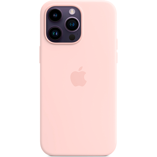 Чехол Silicone Case с MagSafe для Apple iPhone 14 Pro Max (Chalk Pink) ААА
