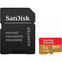 Карта пам'яті SanDisk microSDXC 1TB UHS-I Extreme U3 A2 V30 + SD Adapter (SDSQXAV-1T00-GN6MA) - придбати в Дніпрі, Україні: ціна, характеристики | інтернет-магазин TOUCH Карта пам'яті SanDisk microSDXC 1TB UHS-I Extreme U3 A2 V30 + SD Adapter (SDSQXAV-1T00-GN6MA) - придбати в Дніпрі, Україні: ціна, характеристики | інтернет-магазин TOUCH