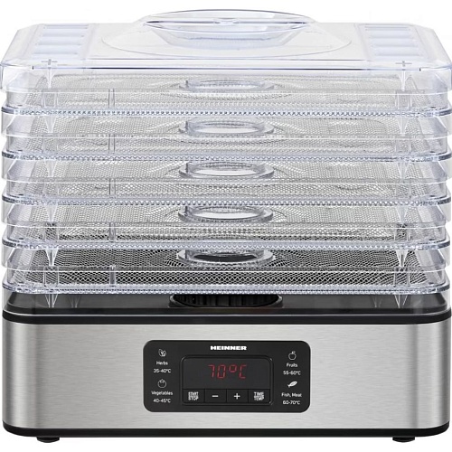 Сушарка для овочів та фруктів Heinner Drymaster Pro HFD-K400SS - придбати в Дніпрі, Україні: ціна, характеристики | інтернет-магазин TOUCH