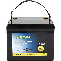 Аккумулятор Vipow LiFePO4 24V (25.6V/30Ah/768Wh) (LiFePO4256-30/25) Аккумулятор Vipow LiFePO4 24V (25.6V/30Ah/768Wh) (LiFePO4256-30/25)