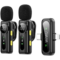 Микрофонная радиосистема WiWU Wi-WM007 USB-C/Lightning Микрофонная радиосистема WiWU Wi-WM007 USB-C/Lightning