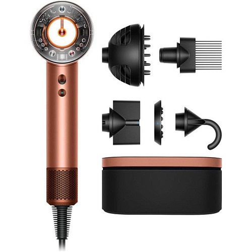 Фен Dyson Supersonic HD16 Nural Curly+Coily Amber Silk/Pink Champagne Limited Edition (143709-01) - придбати в Дніпрі, Україні: ціна, характеристики | інтернет-магазин TOUCH