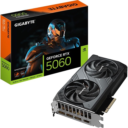 Видеокарта Gigabyte GeForce RTX 5060 WindForce OC 8GB (GV-N5060WF2OC-8GD) EU