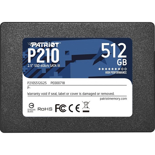 SSD накопичувач Patriot P210 512GB (P210S512G25) - придбати в Дніпрі, Україні: ціна, характеристики | інтернет-магазин TOUCH