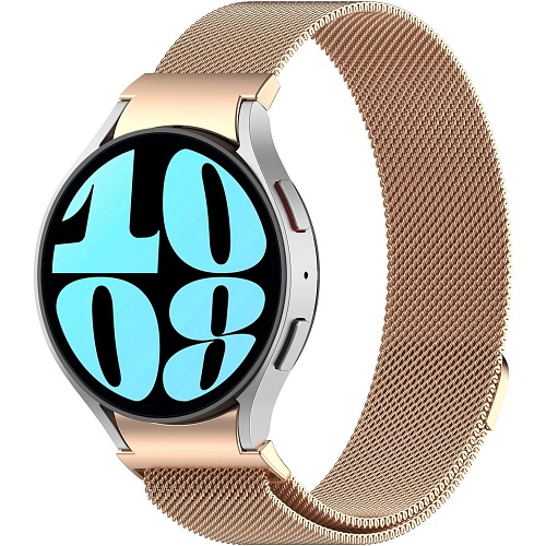 Ремешок ArmorStandart Milanese Magnetic для Samsung Galaxy Watch 7/FE/6/6 Classic/5/5 Pro/4/4 Classic Gold (ARM86844)