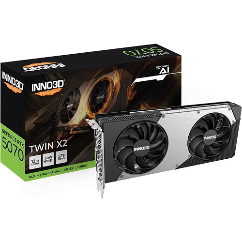 Відеокарта Inno3D GeForce RTX 5070 Twin X2 12G (N50702-12D7-195064N) EU - придбати в Дніпрі, Україні: ціна, характеристики | інтернет-магазин TOUCH