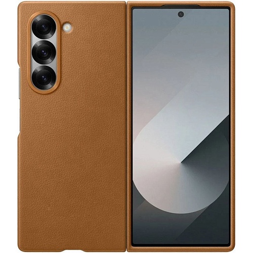 Чехол Epik Leather Case для Samsung Galaxy Fold6 Brown AAA