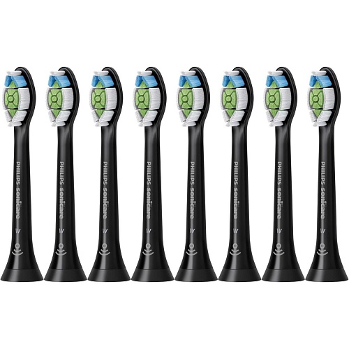 Насадка для зубной щетки Philips Sonicare W2 Optimal White HX6068/13 Black 8шт