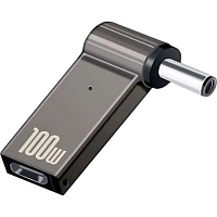 Переходник STLab USB-C Female to DC Male Jack 5.5x2.5mm PD 100W Black