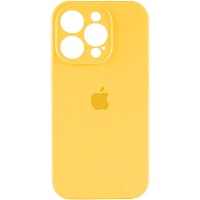 Чехол Silicone Case Camera Protect для Apple iPhone 16 Pro Sunny Yellow AA