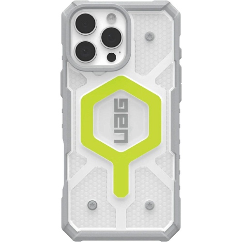 Чехол UAG Pathfinder Mag Clear для Apple iPhone 16 Pro All Light Green (114464118181) AAA 
