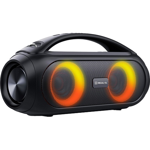 Портативна акустика REAL-EL X-745 Black - придбати в Дніпрі, Україні: ціна, характеристики | інтернет-магазин TOUCH