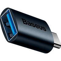 Переходник Baseus Ingenuity Series Mini OTG Adaptor USB-C to USB-A Blue (ZJJQ000003)