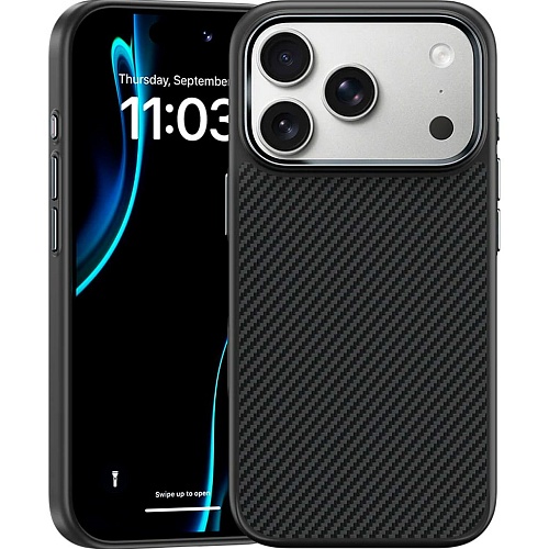 Чехол Benks Magnetic ArmorPro Kevlar Case 600D для Apple iPhone 17 Pro Max Black