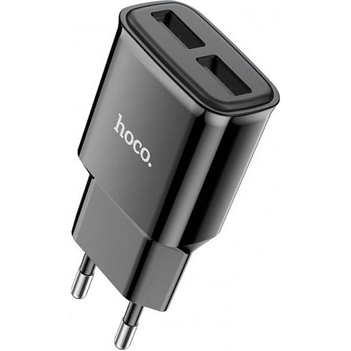 Сетевое зарядное устройство Hoco C88A 2-USB Black