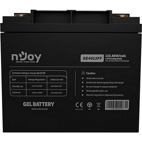 Аккумулятор Njoy GE4012FF GEL 12V (12V/40Ah/480Wh) (BTVGCDTOMTCFFCN01B)
