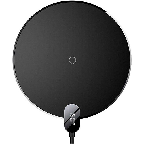 Бездротовий зарядний пристрій Baseus Digital LED Display Wireless Charger Gen2 15W (CCED000001) Black - придбати в Дніпрі, Україні: ціна, характеристики | інтернет-магазин TOUCH