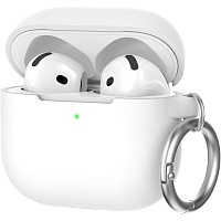 Чехол AhaStyle Colorful Silicone Case для AirPods 4 White Чехол AhaStyle Colorful Silicone Case для AirPods 4 White