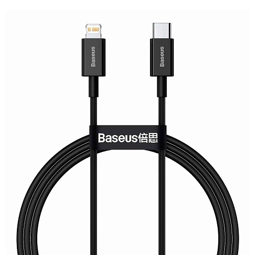 Кабель Baseus Superior Series Fast Charging USB-C to Lightning PD 20W 1м Black (CATLYS-A01)