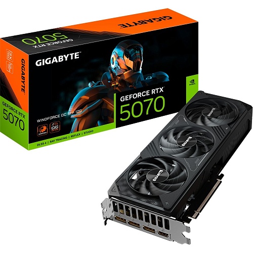 Видеокарта Gigabyte GeForce RTX 5070 WINDFORCE OC SFF 12G (GV-N5070WF3OC-12GD) EU