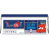 Аккумулятор Timeusb LiFePO4 12V (12.8V/200Ah/2560Wh) (Timeusb-12.8V200Ah) Аккумулятор Timeusb LiFePO4 12V (12.8V/200Ah/2560Wh) (Timeusb-12.8V200Ah)