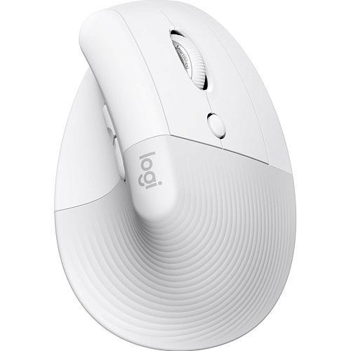 Мышь Logitech Lift for Mac Vertical Ergonomic Mouse Off White (910-006477)