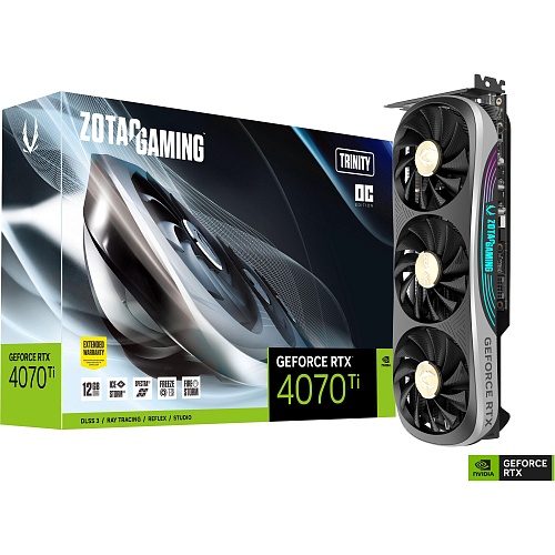 Видеокарта Zotac GAMING GeForce RTX 4070 Ti Trinity OC (ZT-D40710J-10P) EU
