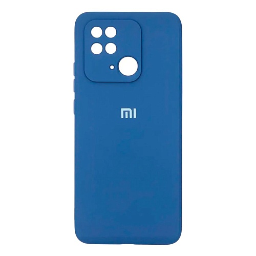 Чехол Full Silicone Case для Xiaomi Redmi 10C (Navy Blue)
