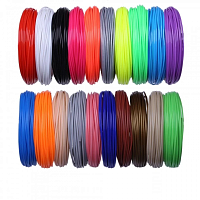 Набор PLA пластика для 3D ручки (20 цветов, 100 м)