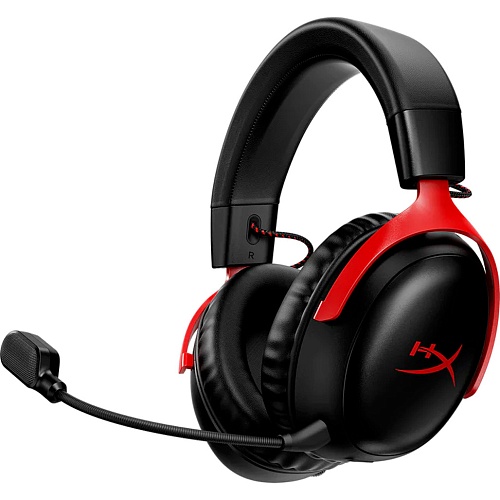 Ігрові навушники HyperX Cloud III Wireless Black/Red (77Z46AA) - придбати в Дніпрі, Україні: ціна, характеристики | інтернет-магазин TOUCH