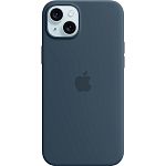 Чохол Silicone Case with MagSafe для Apple iPhone 15 Plus Storm Blue ААА
