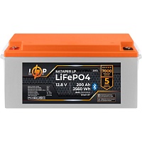 Аккумулятор LogicPower LiFePO4 Smart BT 12V (12.8V/200Ah/2560Wh) (BMS 200A/100А) (30172)